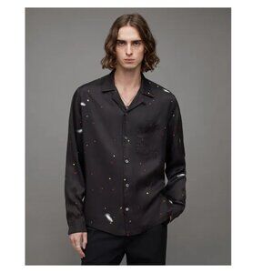 All Saints Galaxy Space Printed Relaxed Fit XXL Shirt